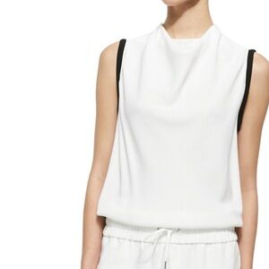 Helmut Lang white sporty romper